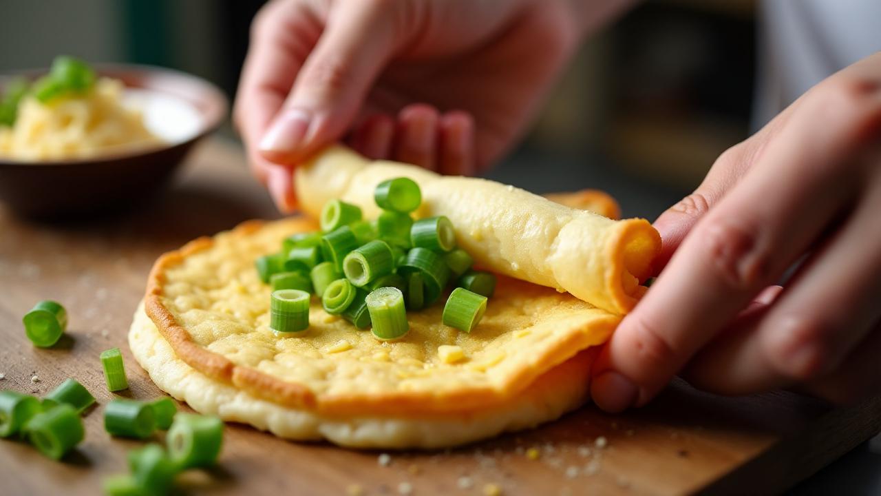 Блинчики с зеленью и сыром: легкий завтрак или закуска