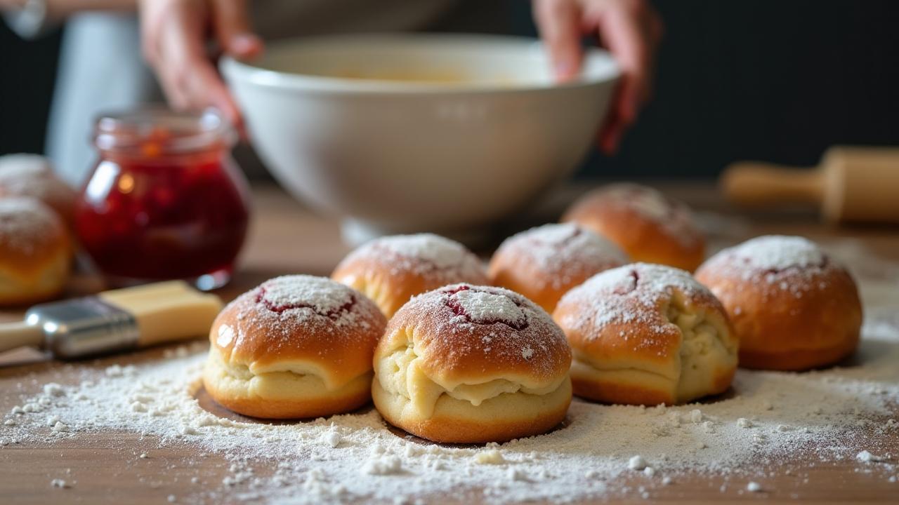 Булочки с джемом: легкий и вкусный десерт