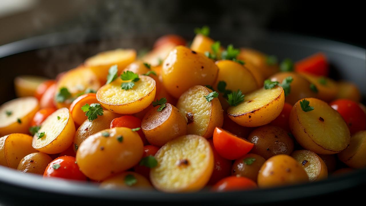 Картофель запеченный с овощами в духовке: легкий и вкусный гарнир