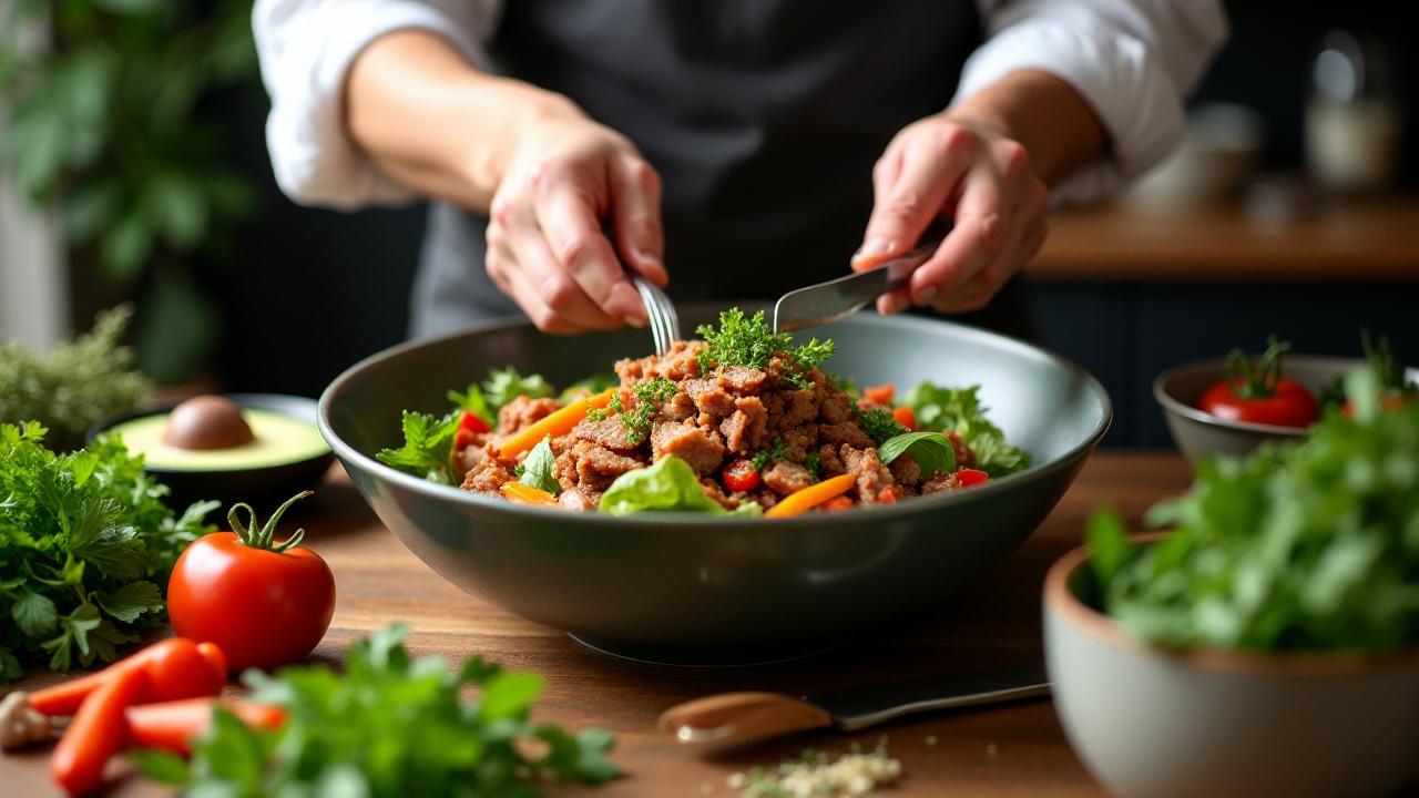 Купеческий салат со свининой: сытное и ароматное блюдо