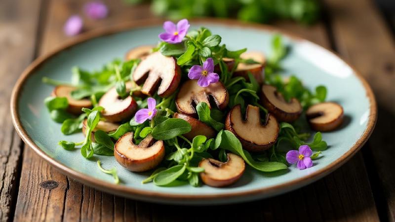 Салат "Поляна" с грибами: легкий и вкусный вариант