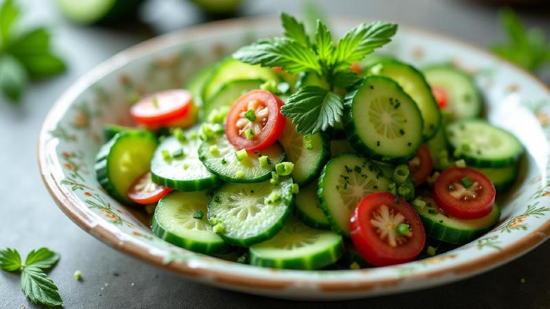 Салат "Редиска" с огурцом и зеленью: легкое и освежающее блюдо