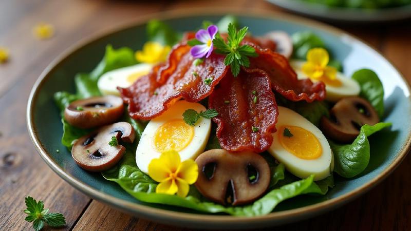 Салат с ветчиной, сыром и грибами: легкий и вкусный вариант